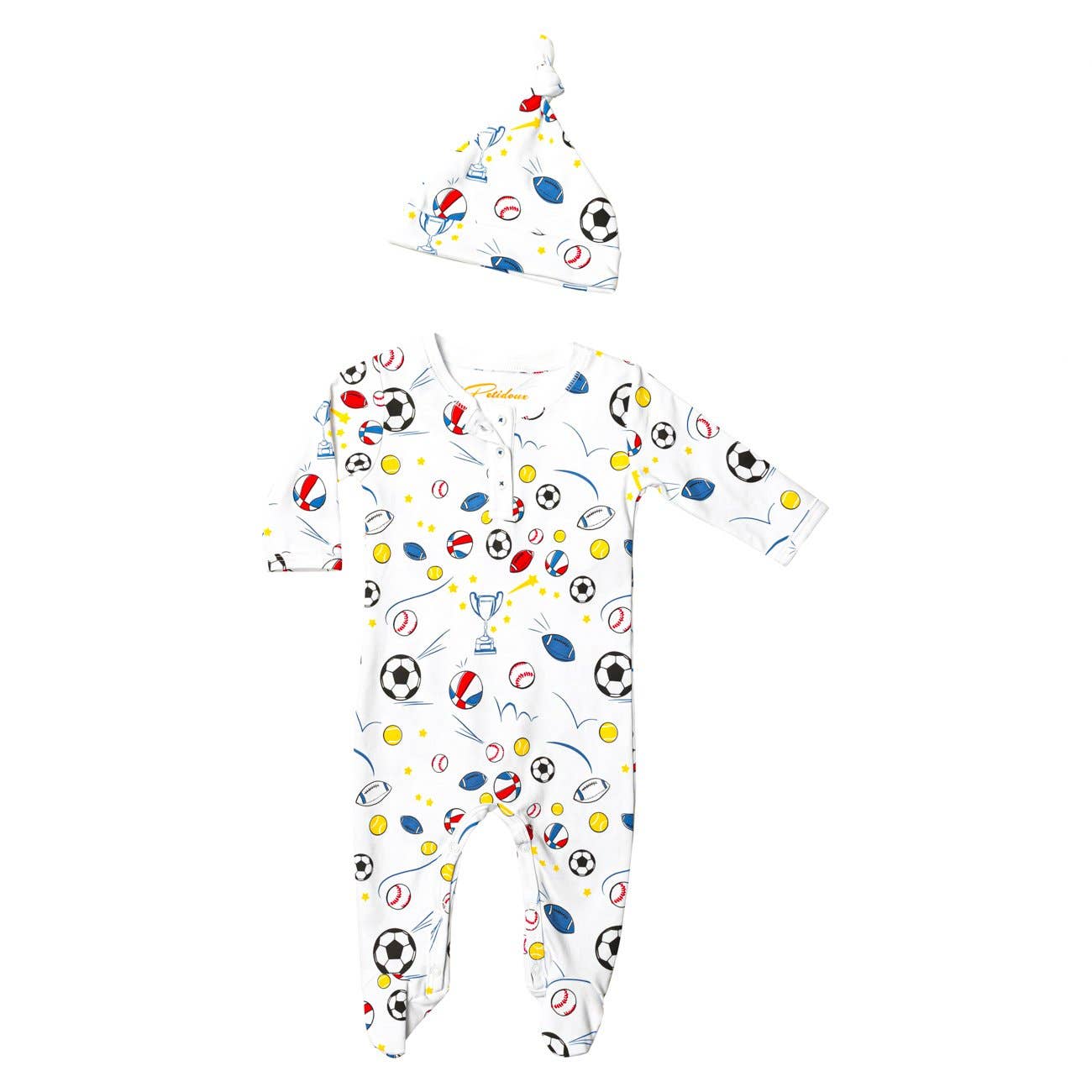 Sports Champion Baby Onesie+Hat