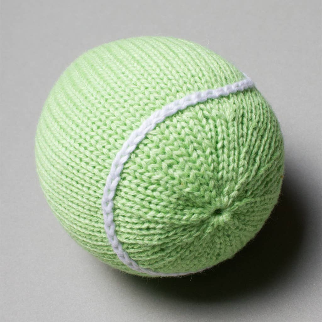 Organic Baby Toys - Newborn Rattles | Tennis Ball