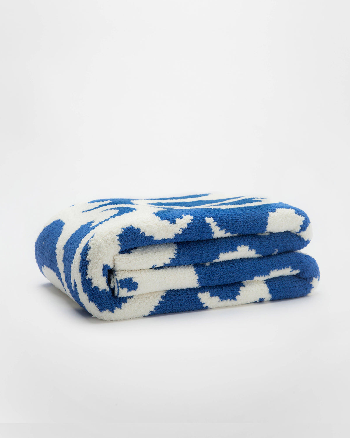 Casablanca Throw - Cobalt Blue/ Off White