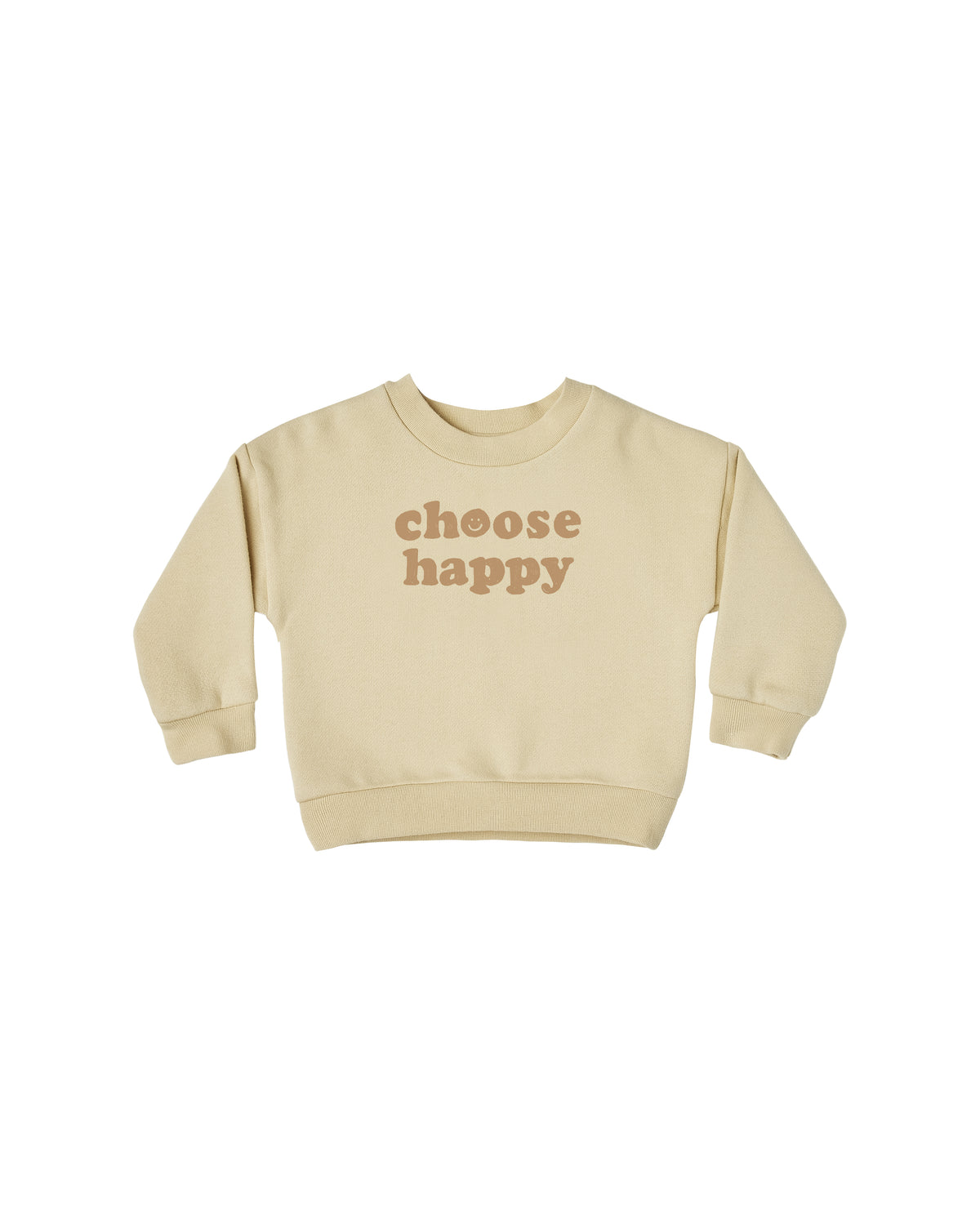 Choose Happy Crew Neck Butter