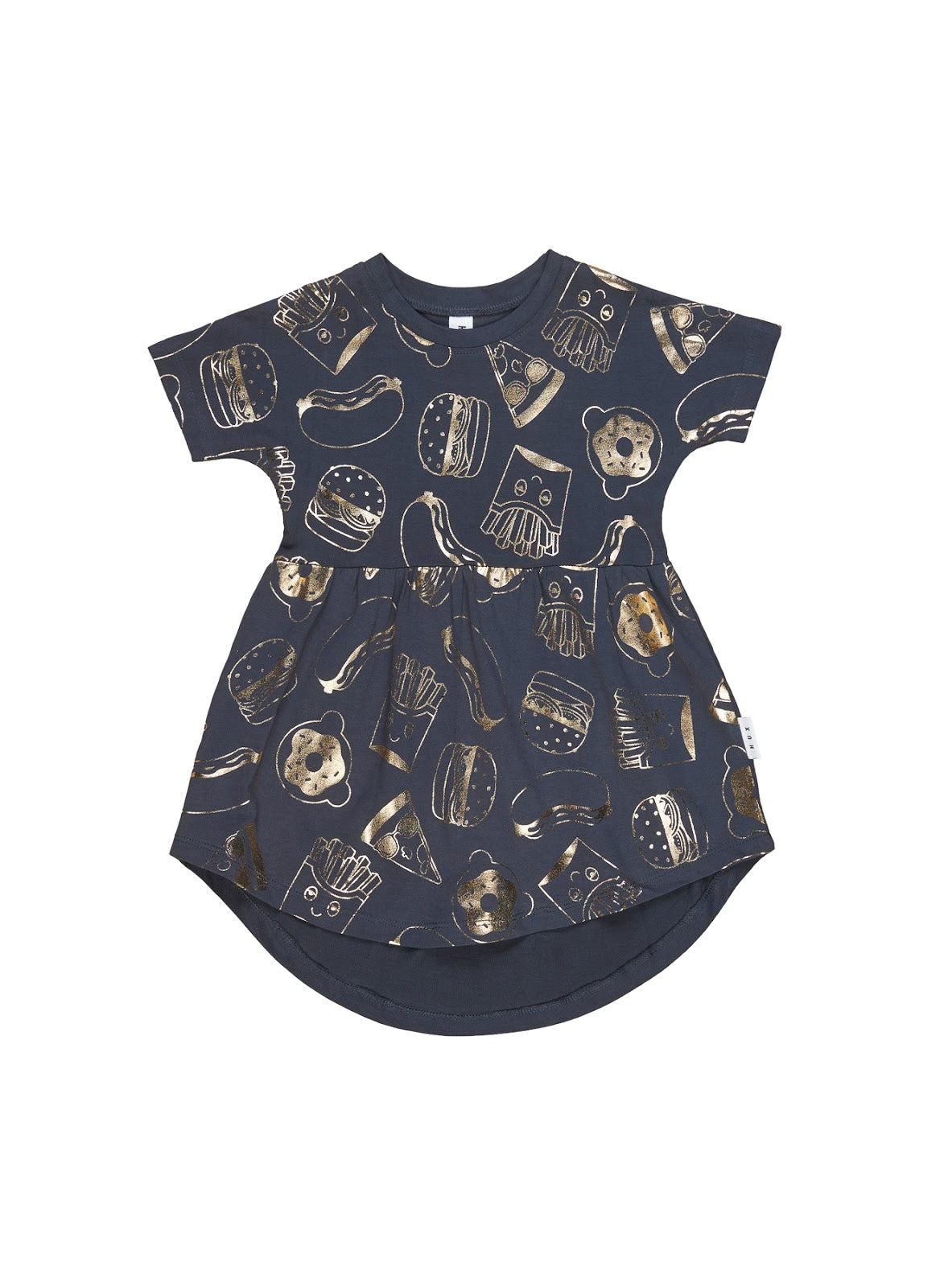 Gold Food Swirl Dress