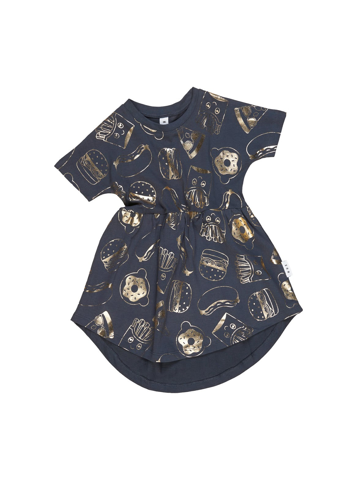 Gold Food Swirl Dress