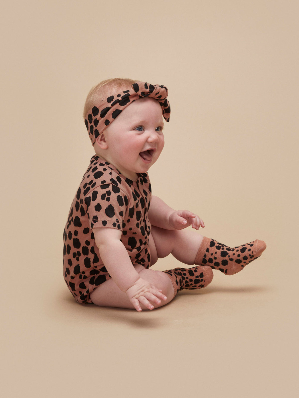 Terracotta Stripe/Ocelot 2Pk Socks