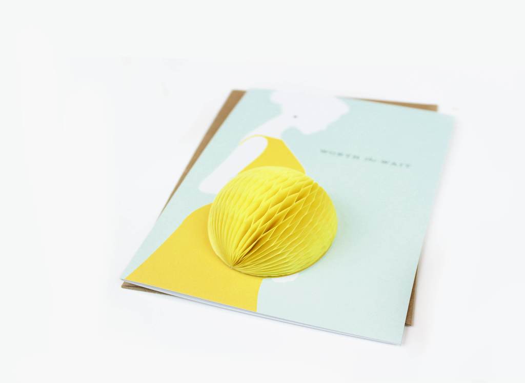 Baby Bump Pop Up- "Worth the Wait" Card