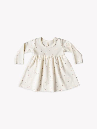 Longsleeve Baby Dress - Ivory