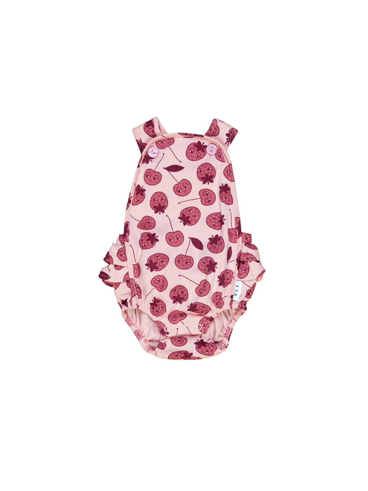Berry Frill Playsuit Rose