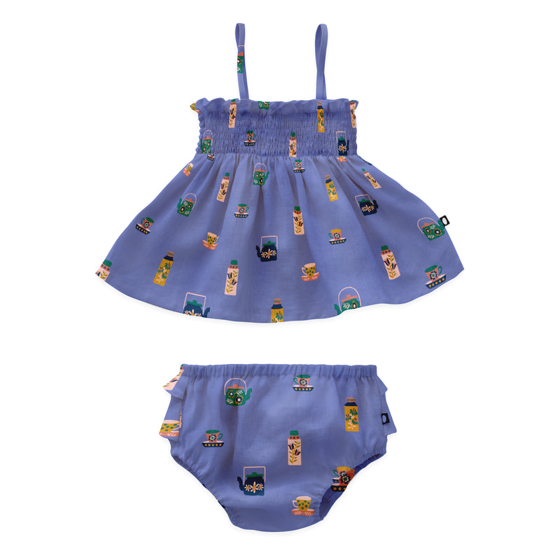 Baby Smock Set - Iris