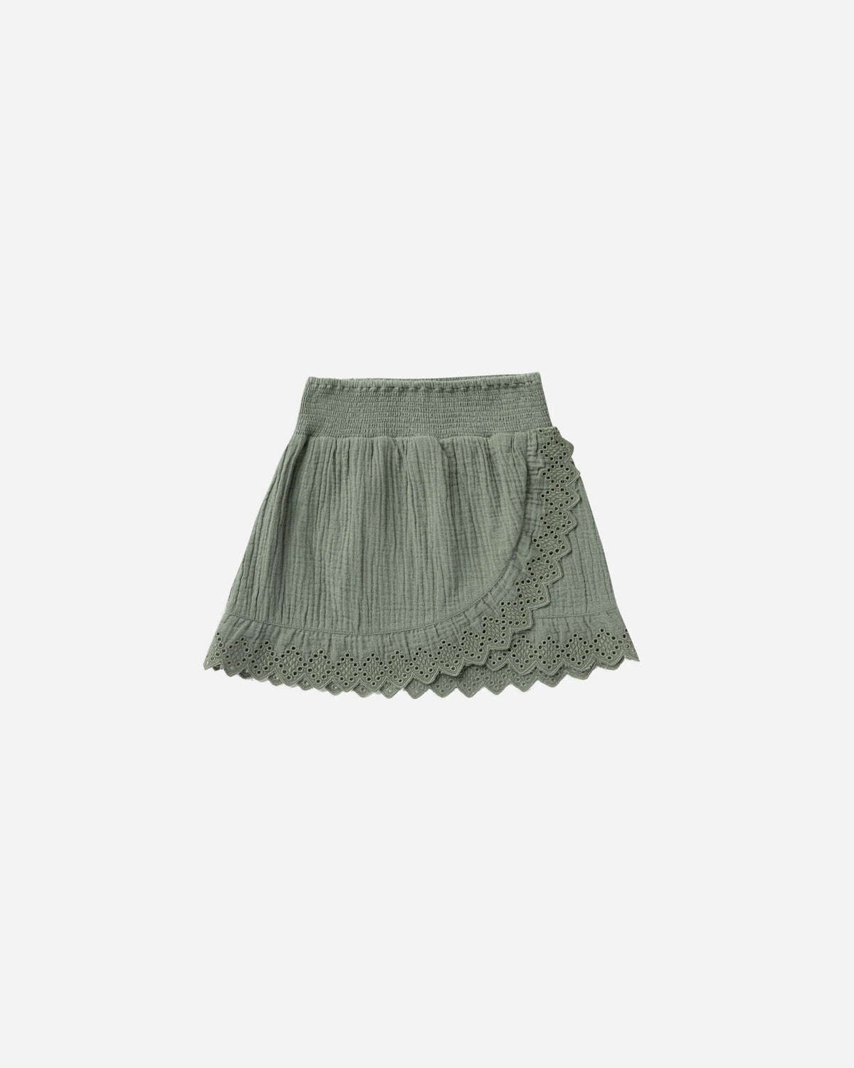 Ruffle Wrap Skirt, Aqua