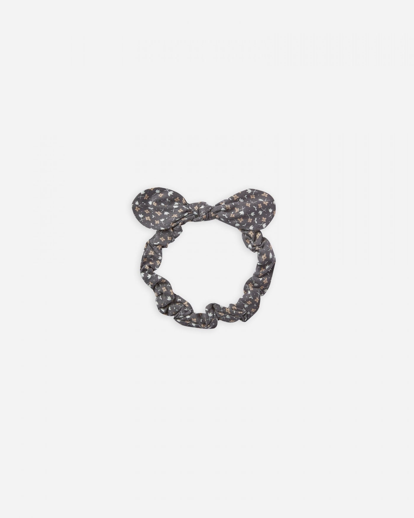 Baby Bow Headband - Washed Indigo