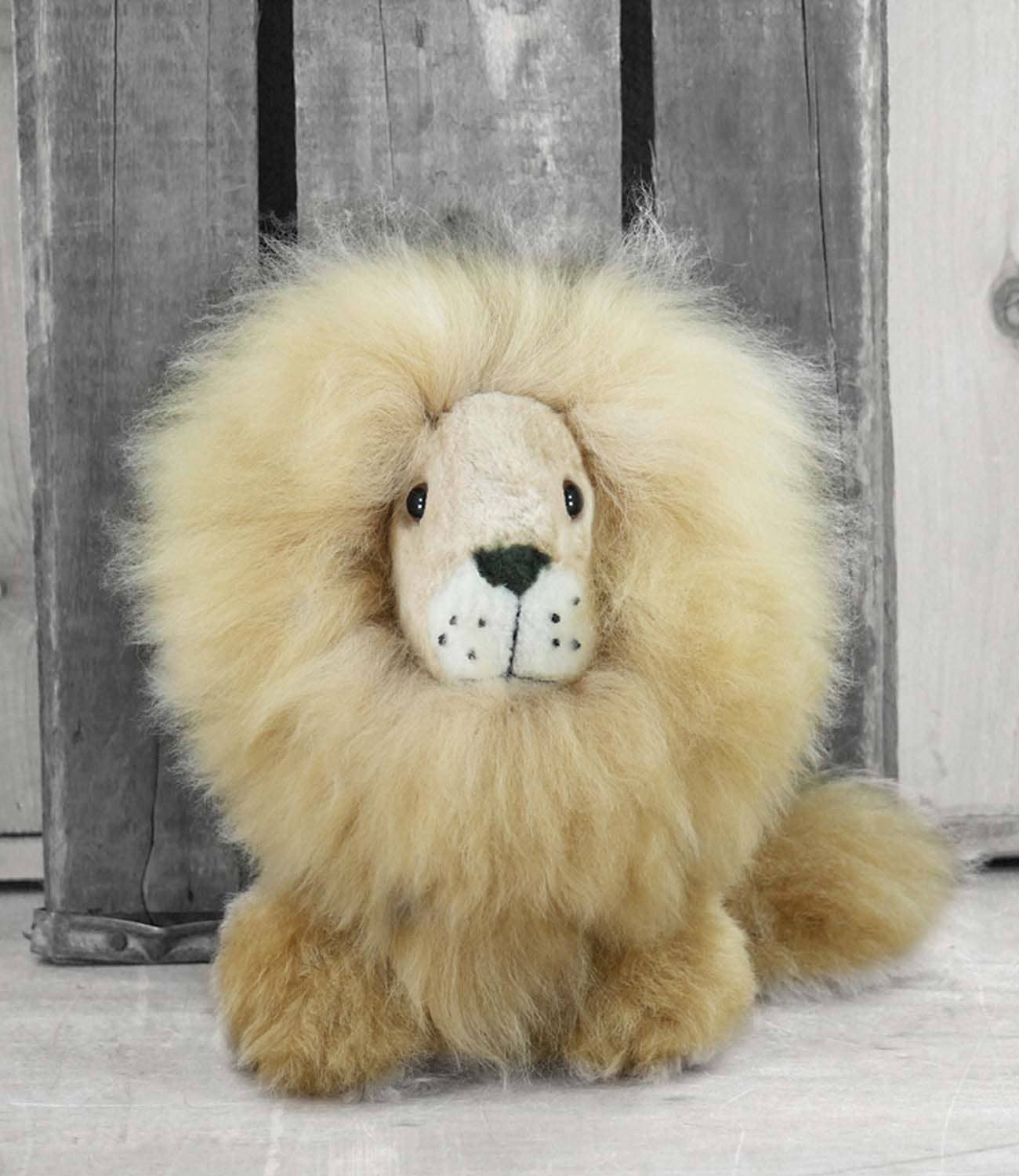 Small Alpaca Stuffed Animal - Lion