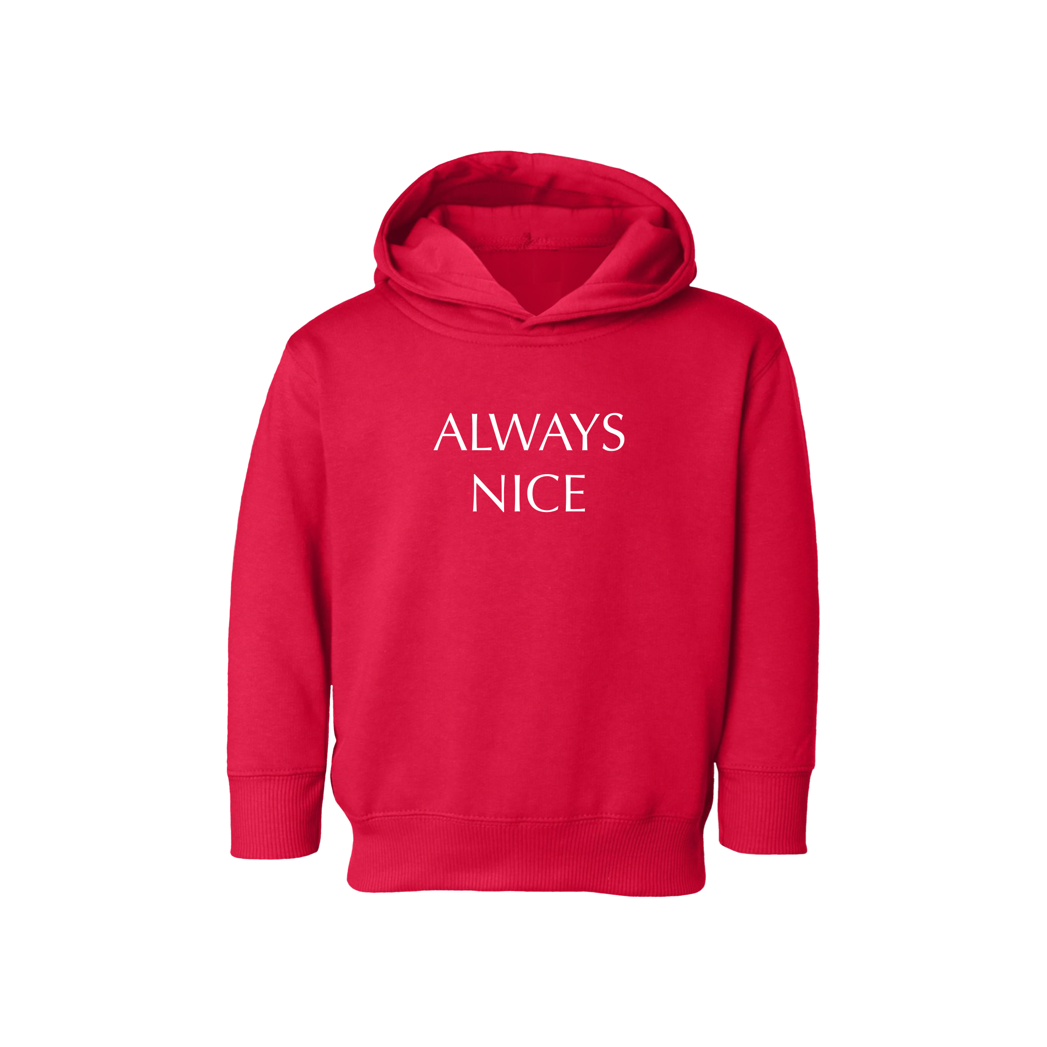 Always Nice Long Sleeve Kids Fleece Hoodie