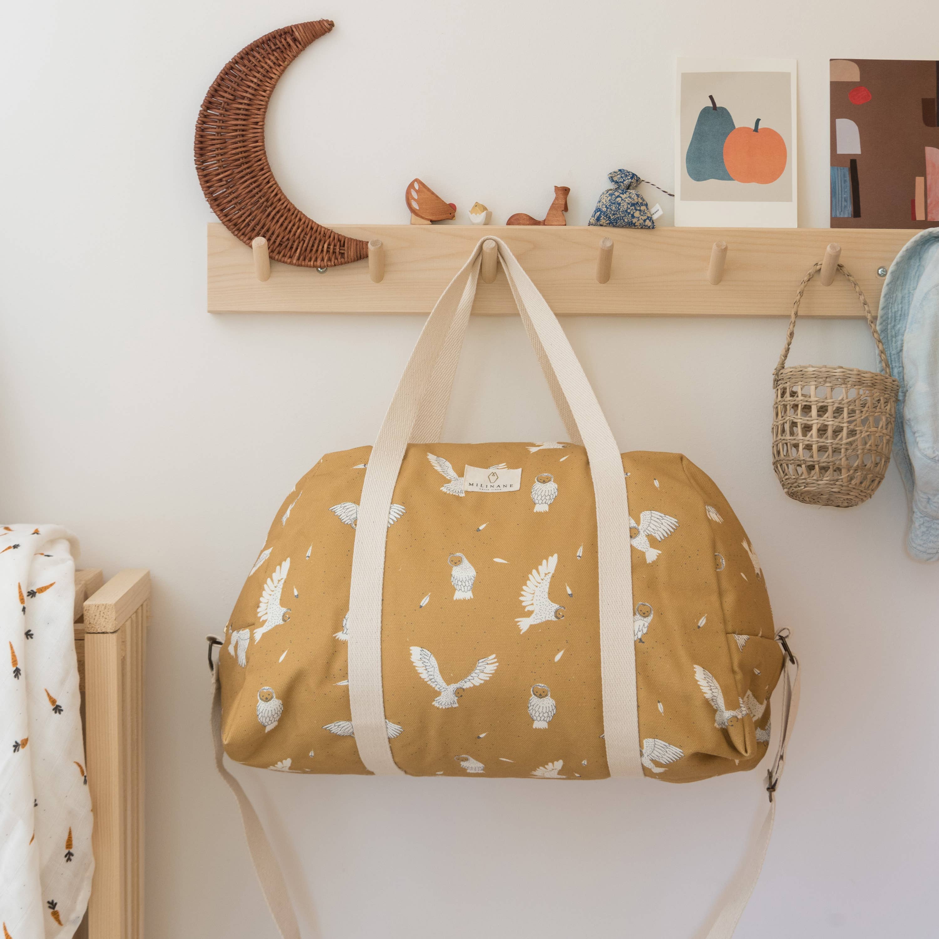 Bowling Maternity Bag - JOSEPH - Owl / Milk