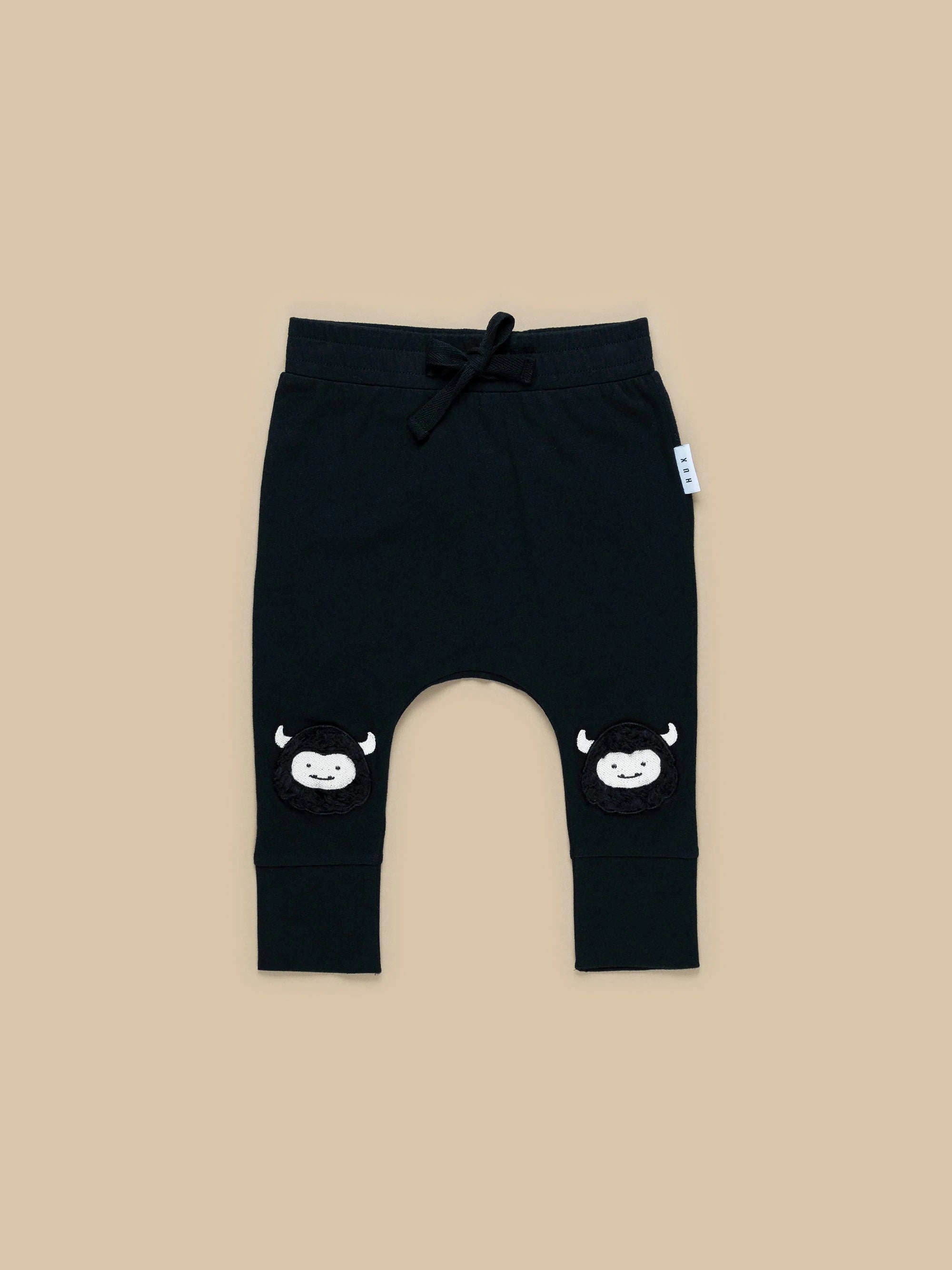 Monster Knee Drop Crotch Pant - Black