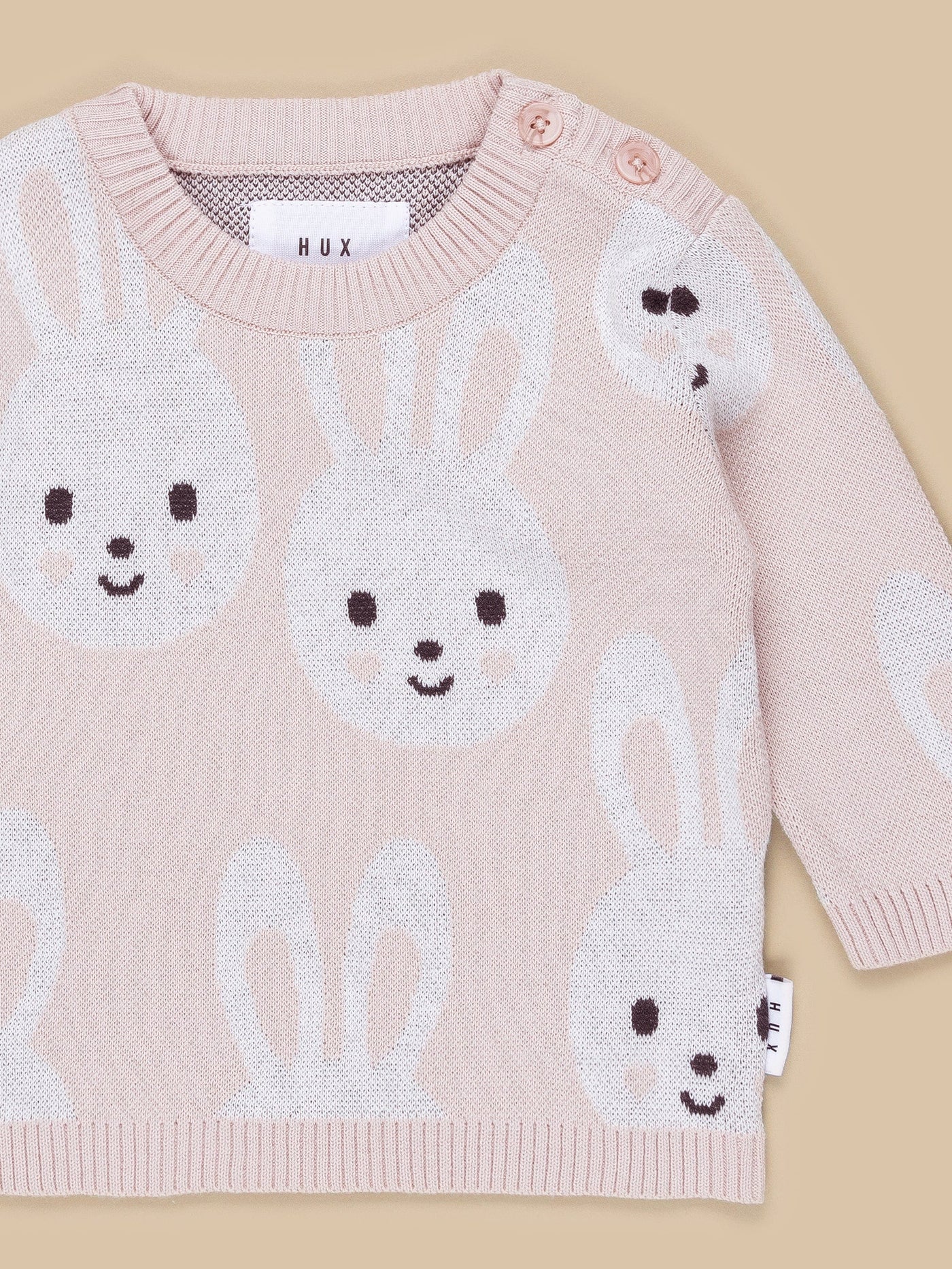 Bunny Knit Jumper - Rose