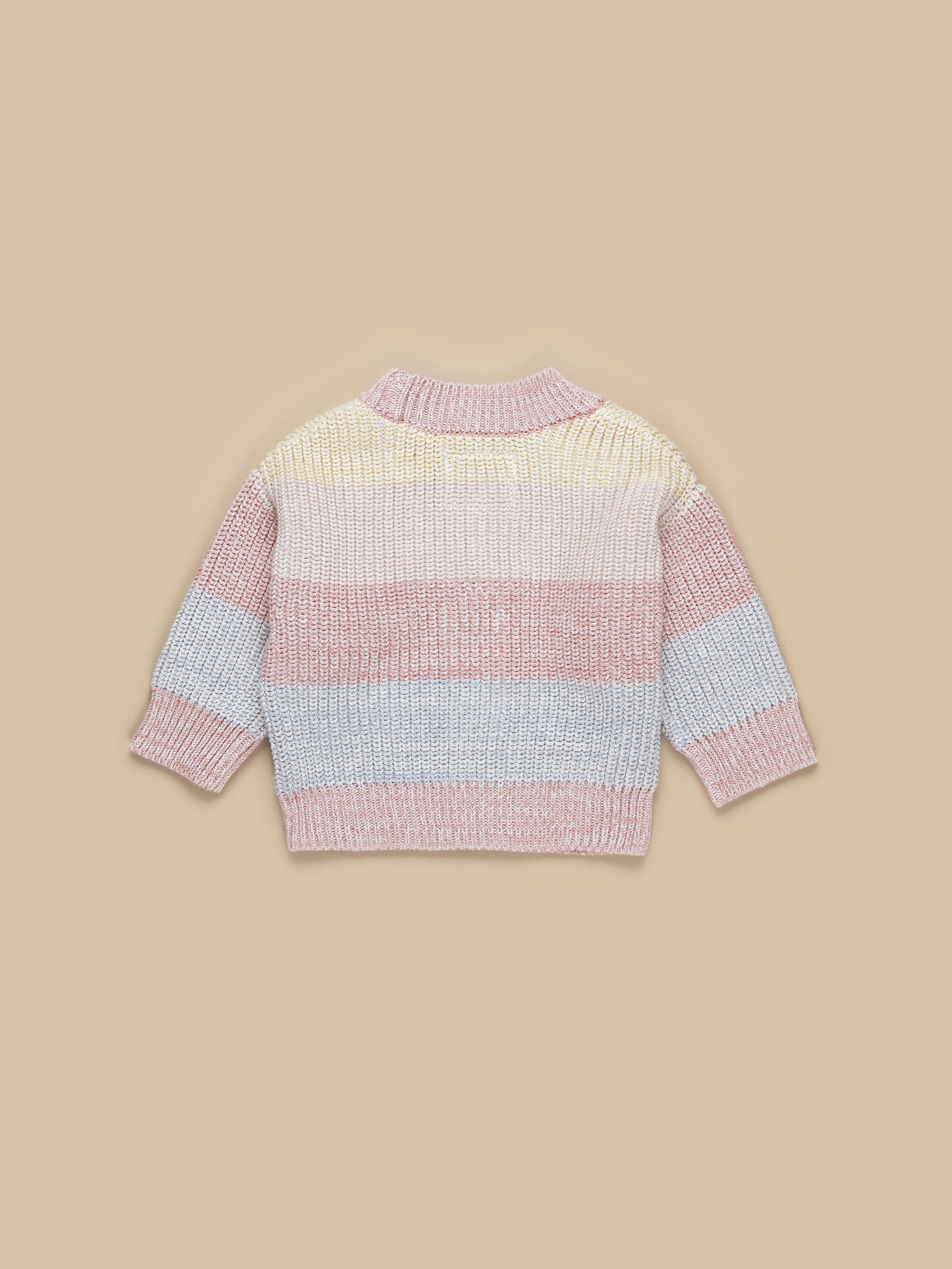 Rainbow Stripe Knit Cardi