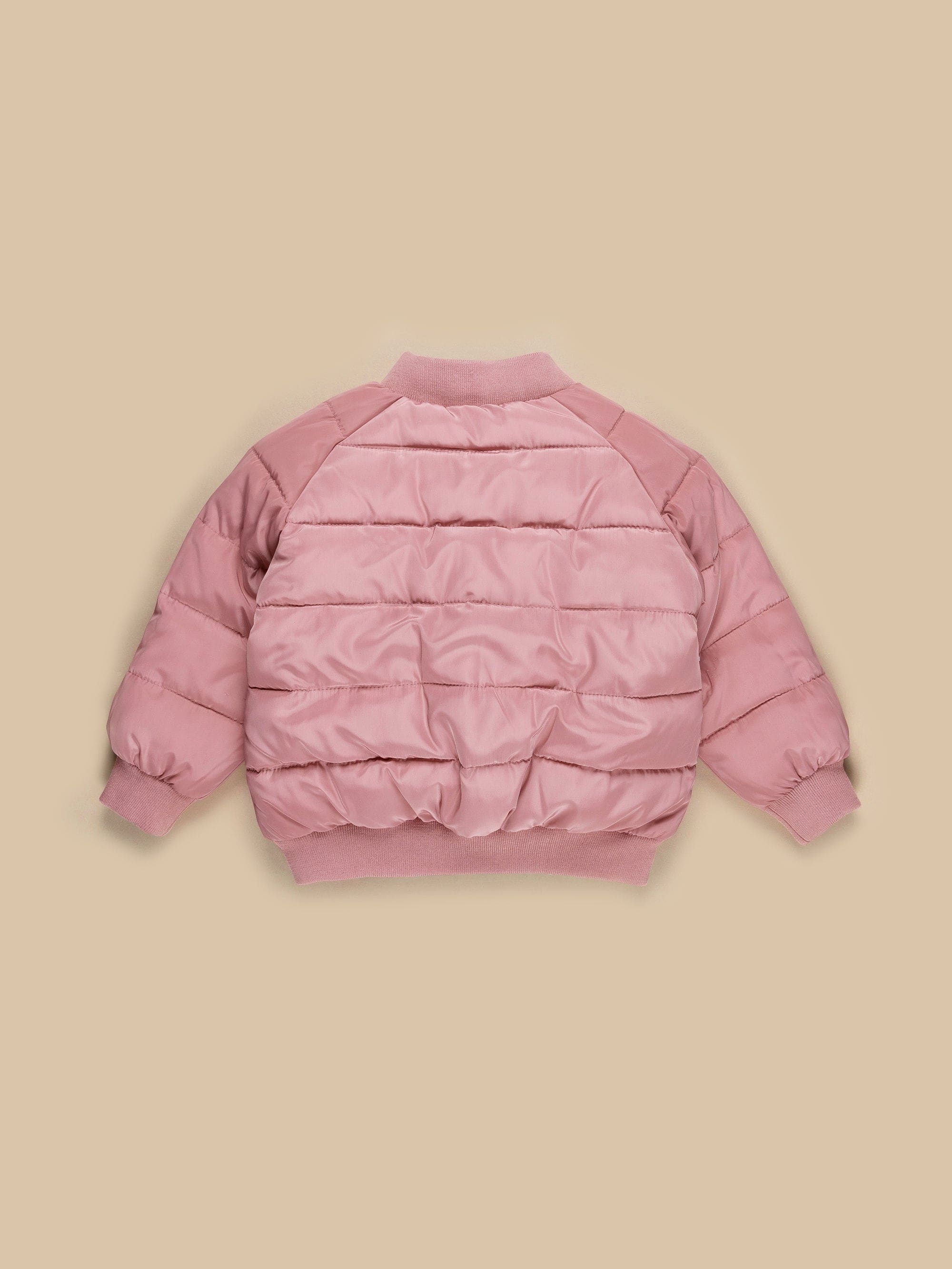 Leopard Reversible Bomber - Dusty Rose