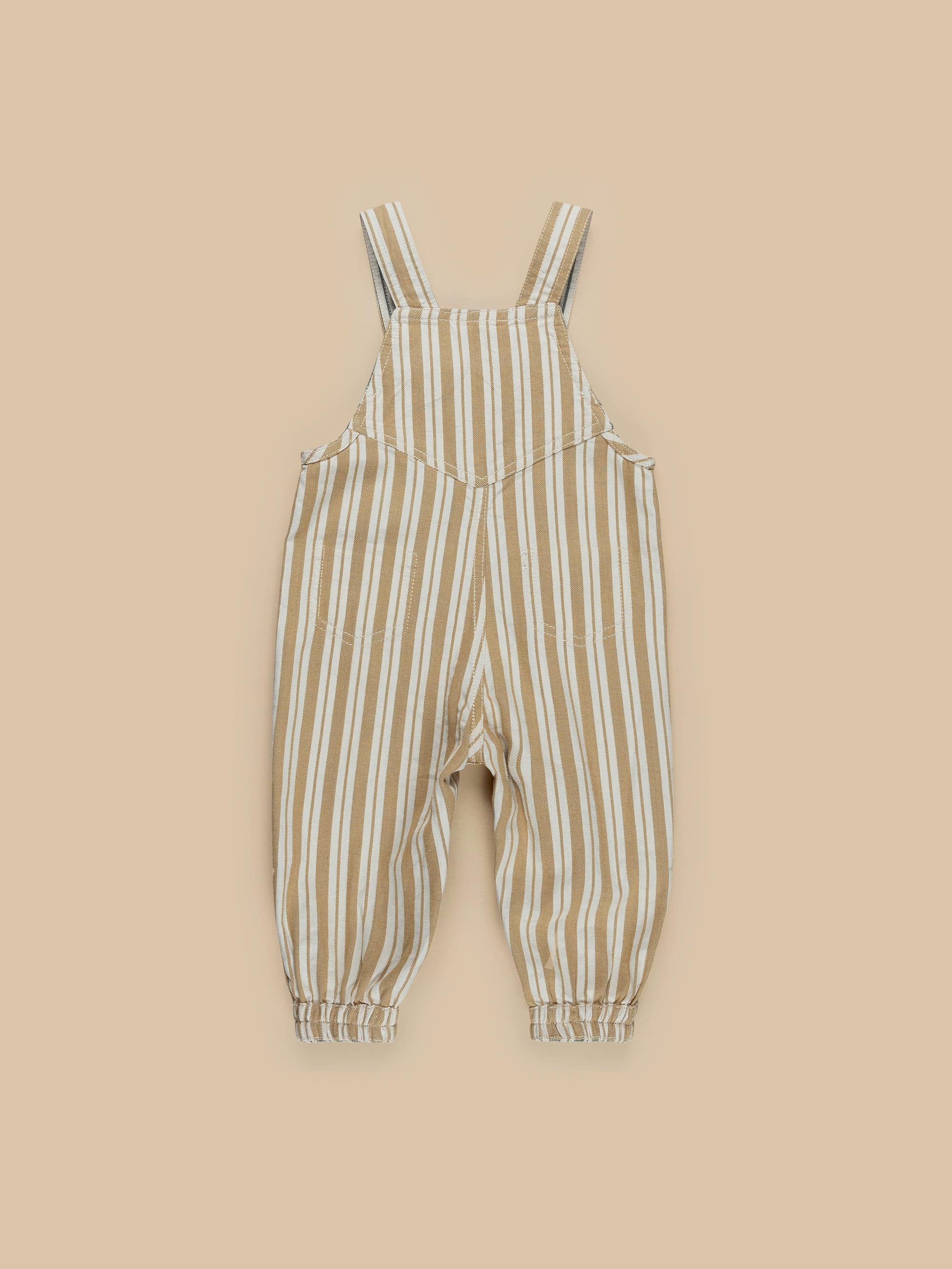 Stripe Reversible Overalls - Light Spruce + Amber Stripe