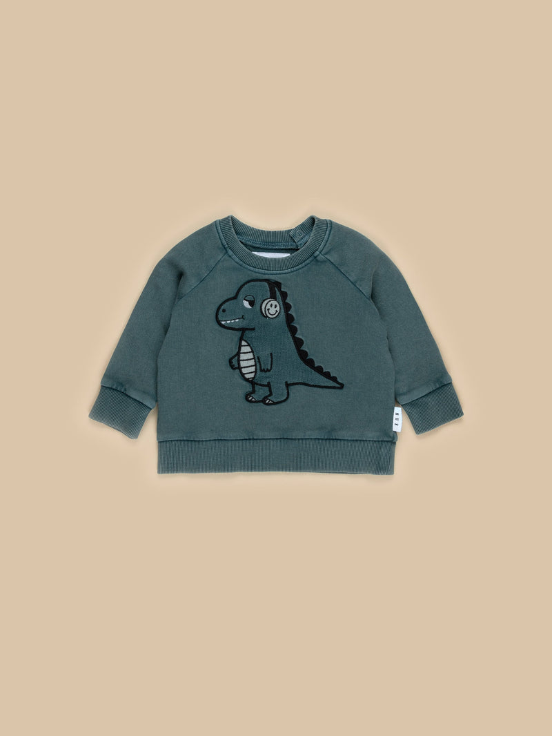Retro Dino Sweatshirt - Spruce