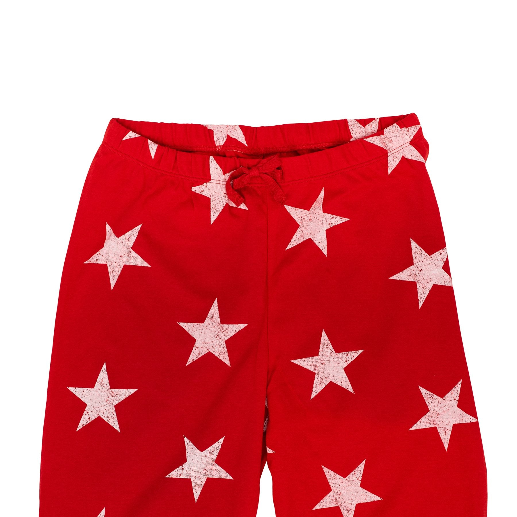 White Star Pajama Set for Mom - Red