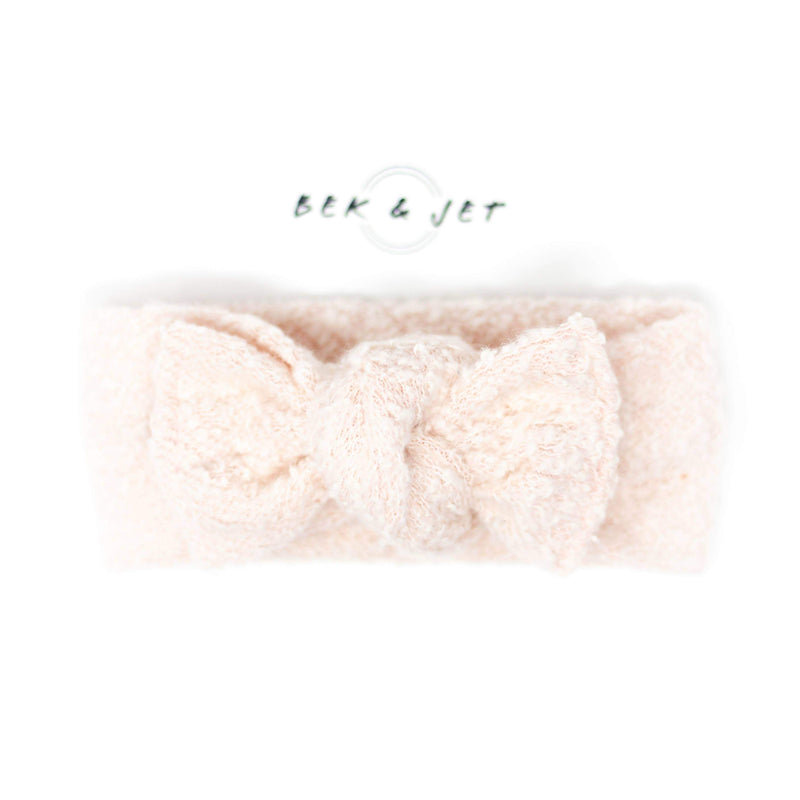 Blush Fleece Knit Headwrap