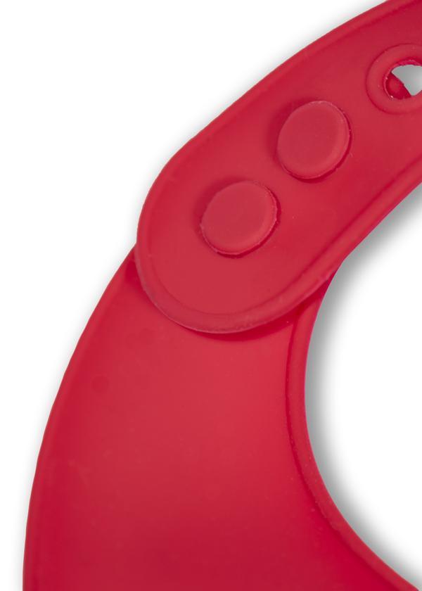 Bucket Bib: Peeking Panda - Red