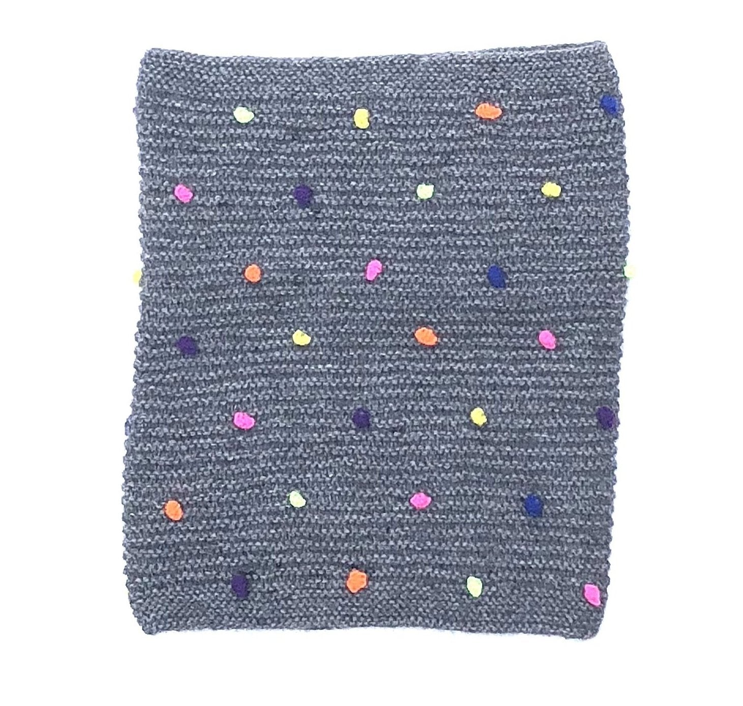 Infinity Scarf Charcoal & Neon