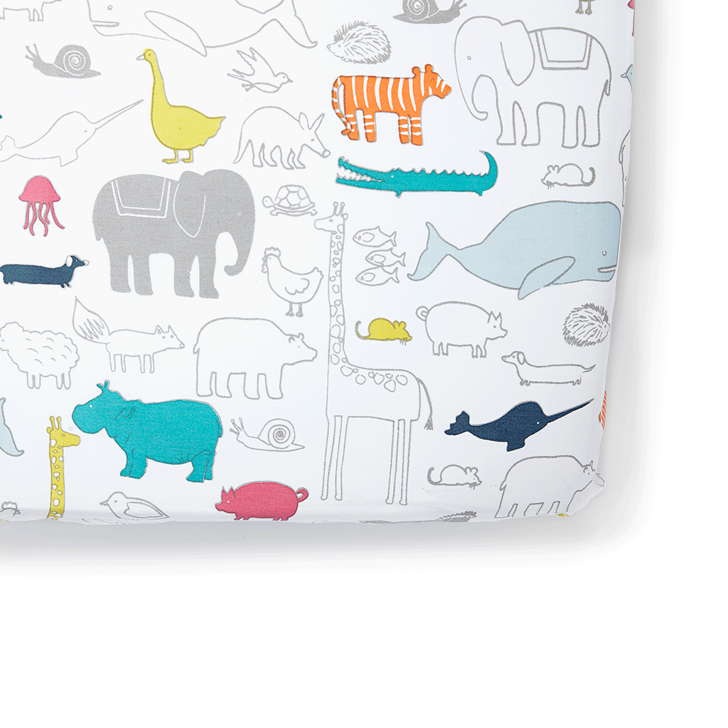 Noah's ark Crib Sheet