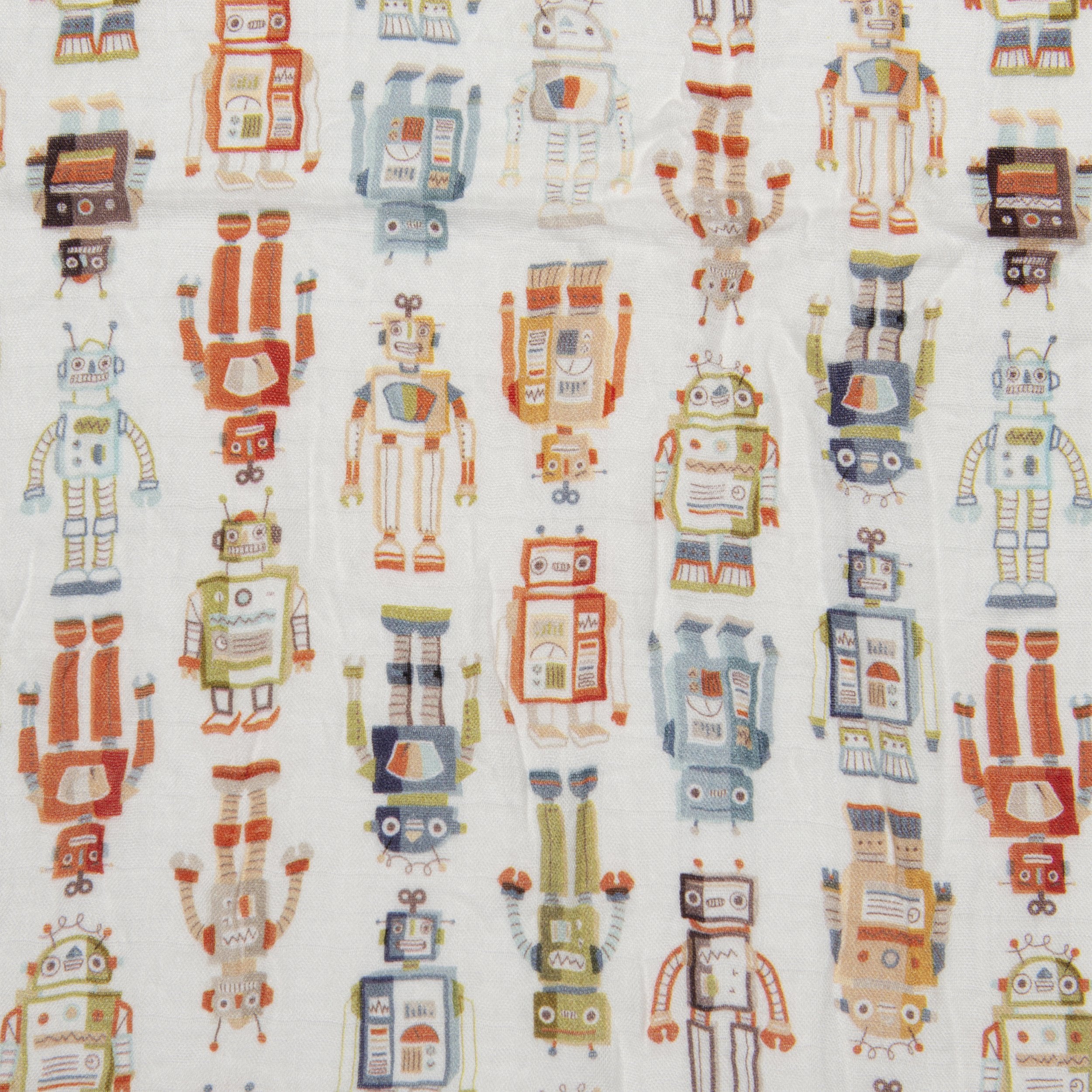 Muslin Swaddle - Robots