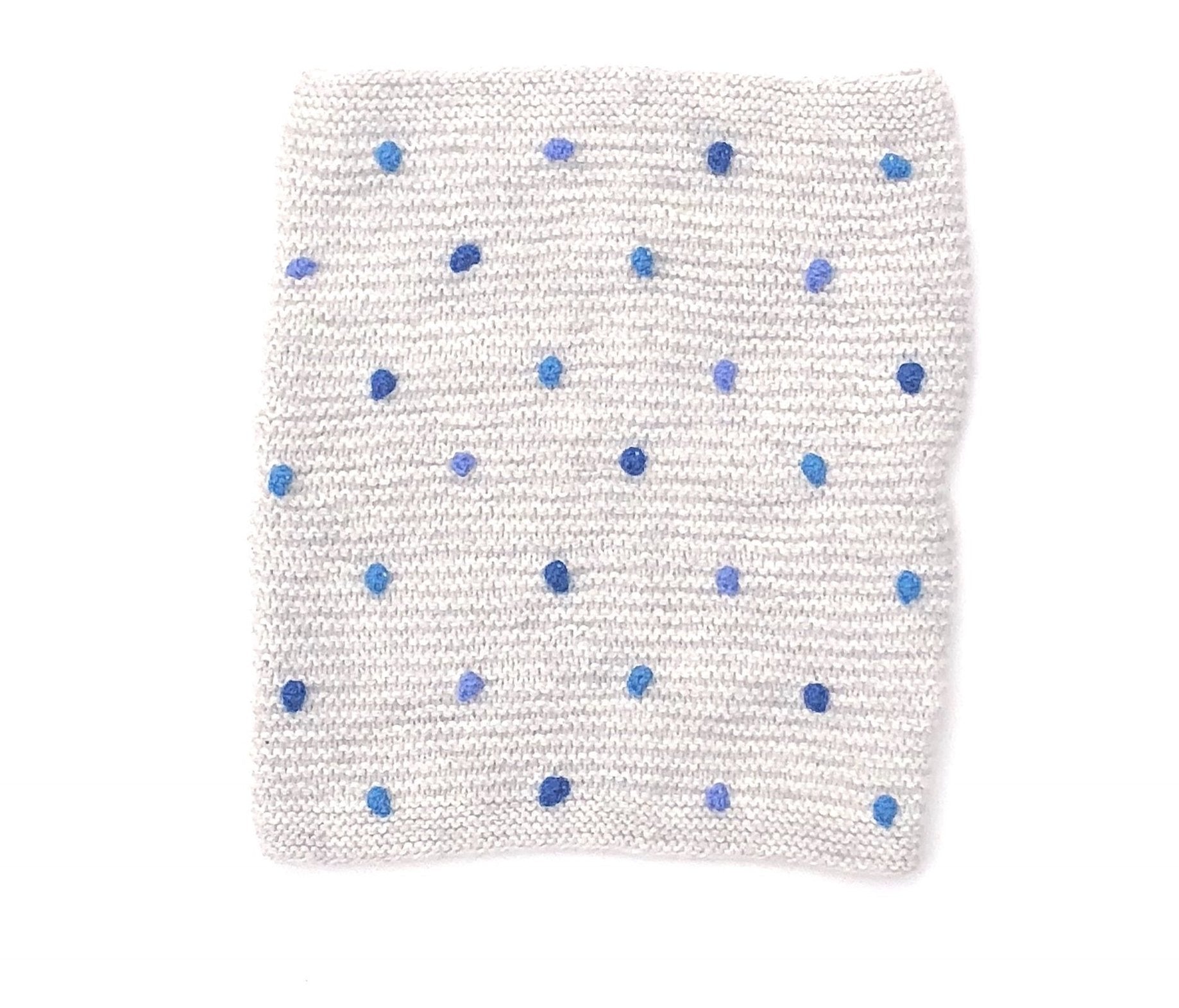 Infinity Scarf Grey & Shades of Blue