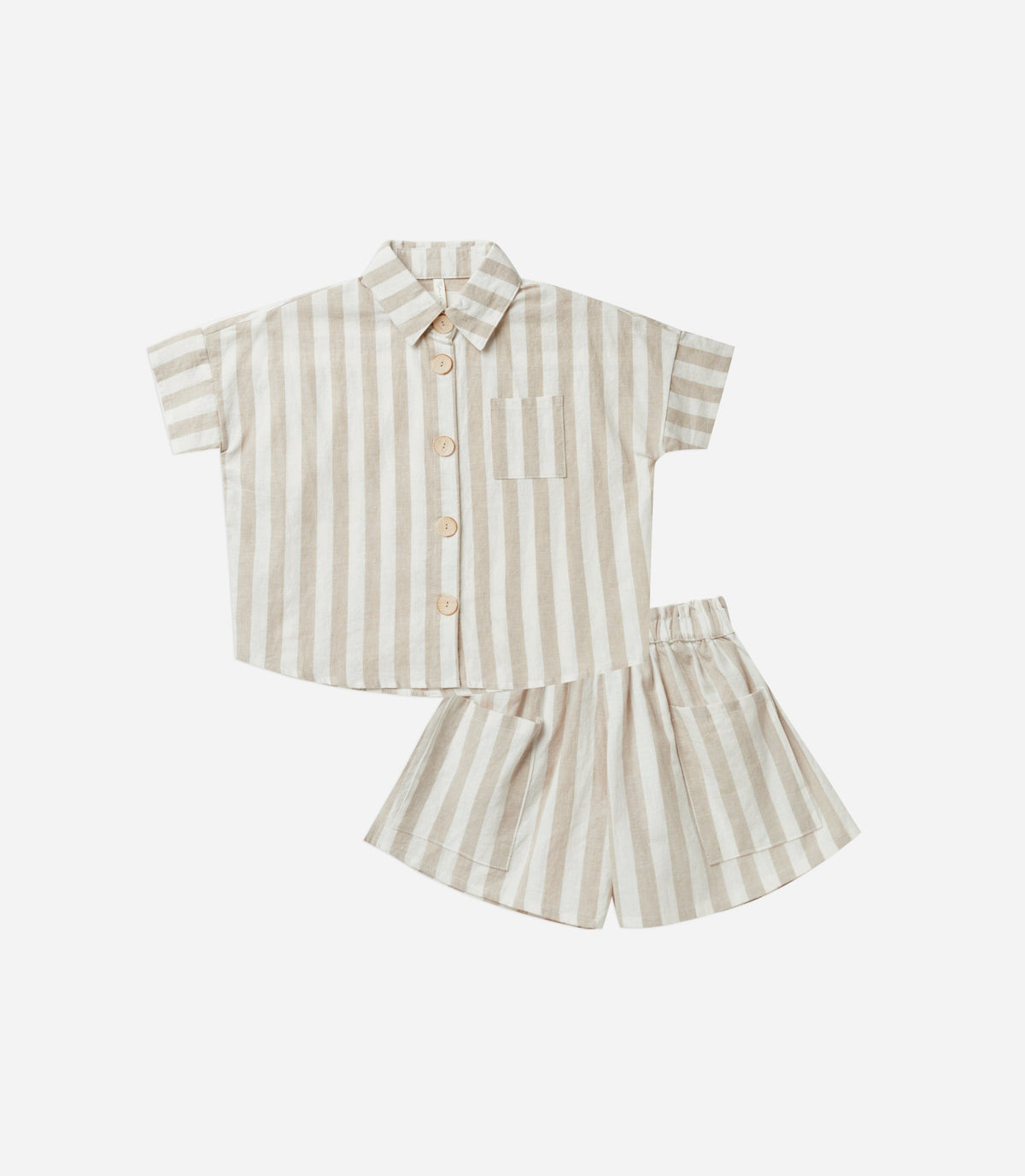 kelli set, grey stripe