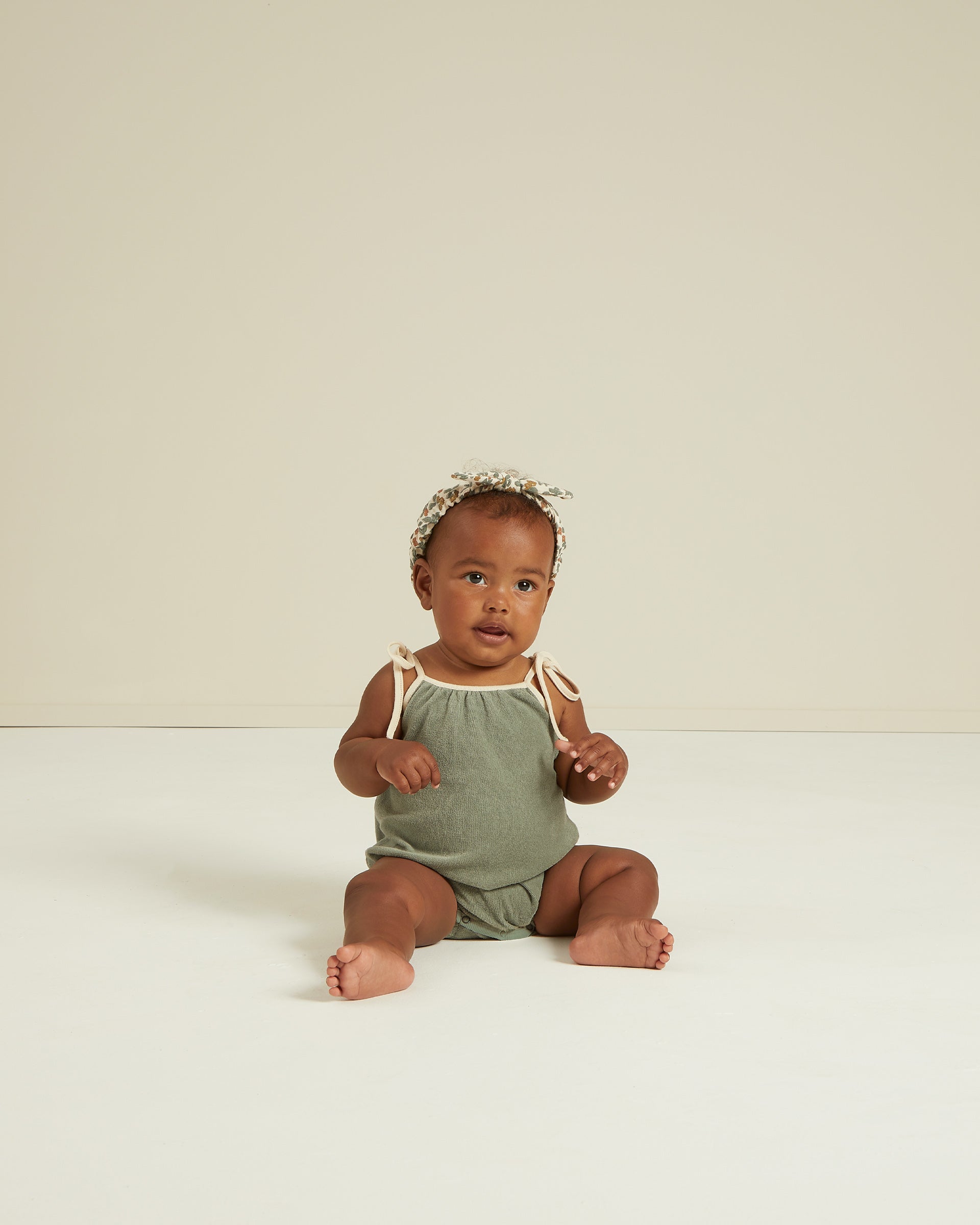 terry nala romper | aqua