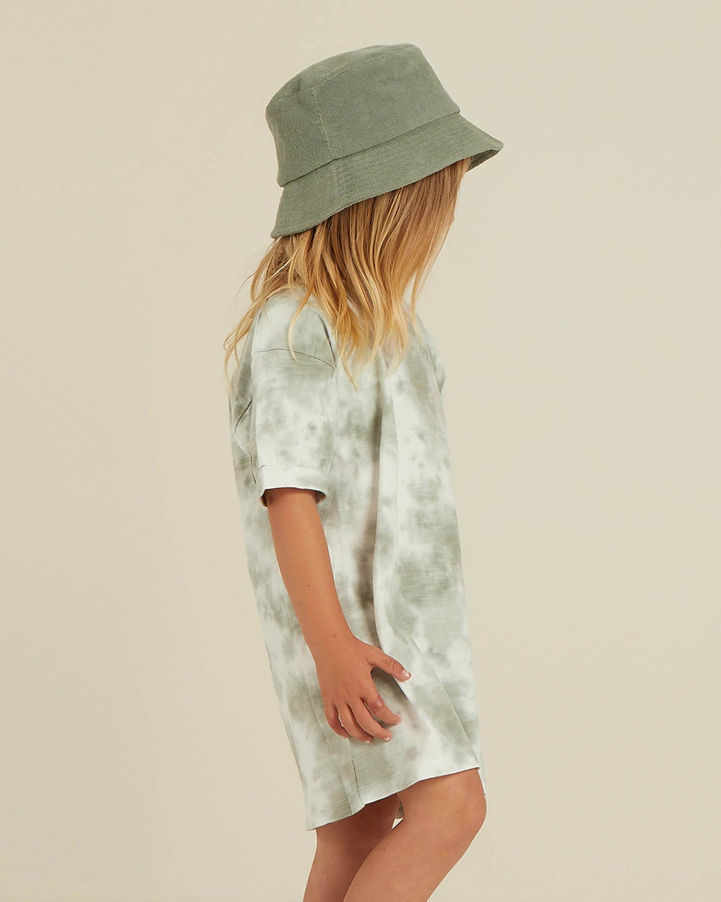 Jersey Shirt Dress | Aqua Tie Dye