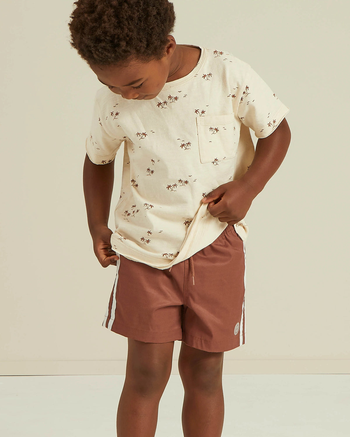 Raw Edge Tee, Palms