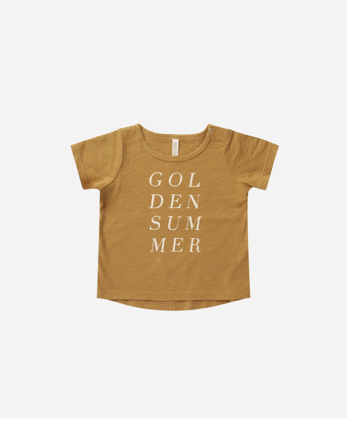 basic tee, golden summer