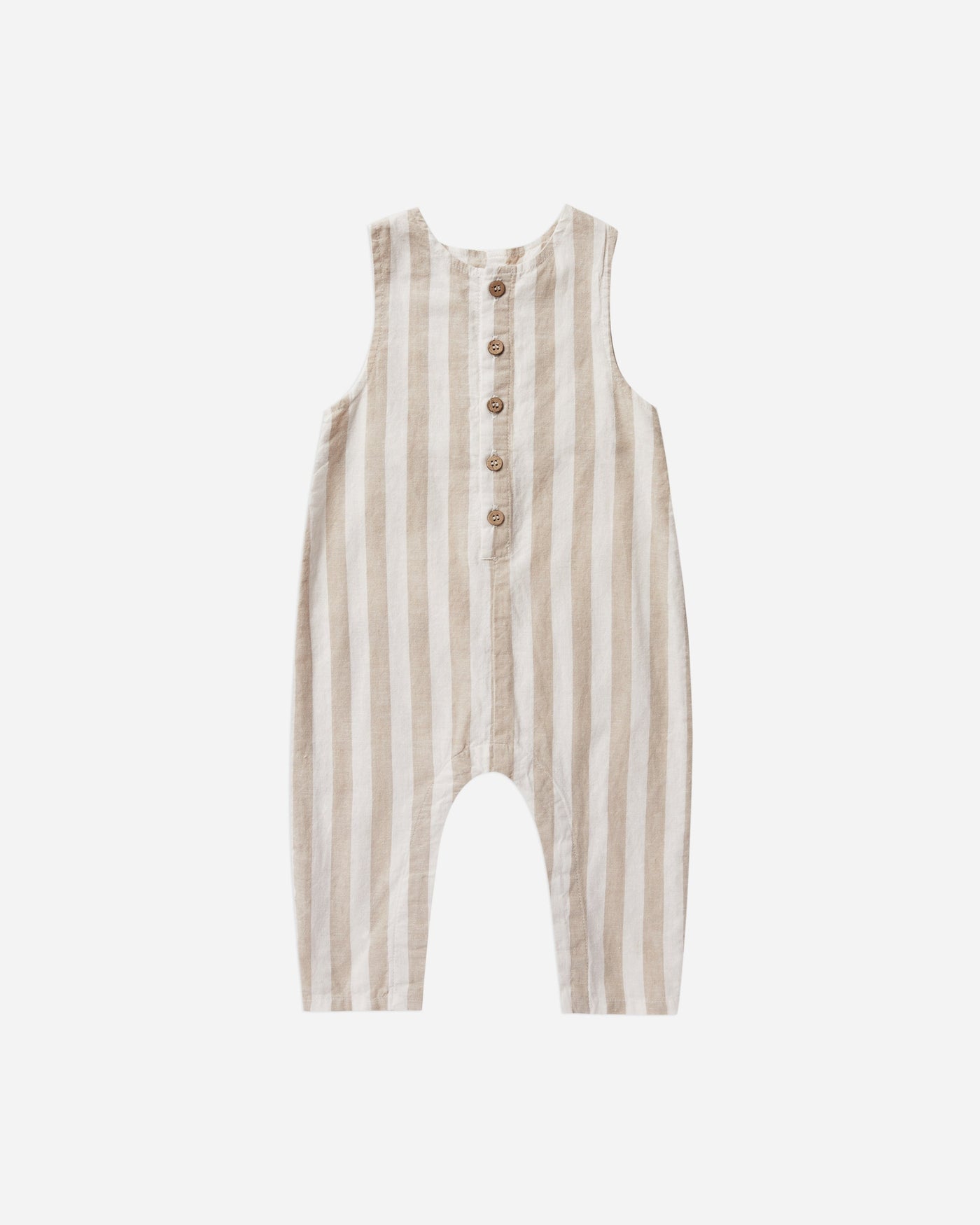 button jumpsuit | grey stripe