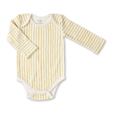 Stripes Away One-Piece - Long Sleeve Marigold